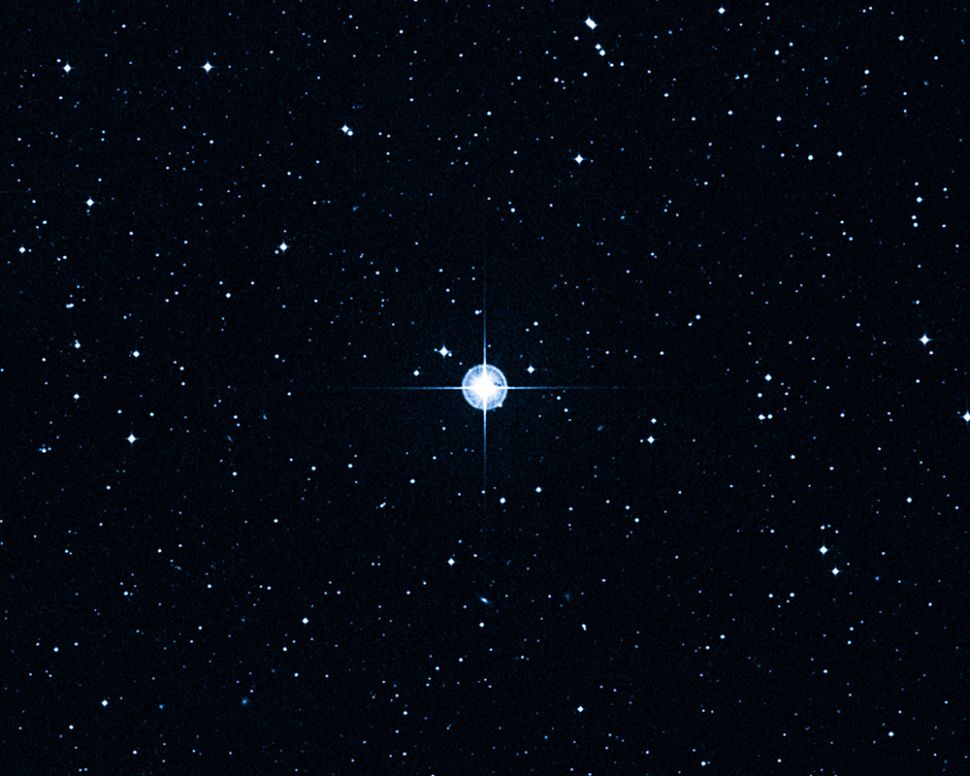 Methuselah star, HD 140283 is 190.1 light-years away. Astronomers refined the star's age to about 14.3 billion years (which is older than the universe), plus or minus 800 million years. Image released March 7, 2013.